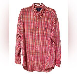 Ralph Lauren Blake Long Sleeve Plaid Button Up Shirt Shirt Size XL